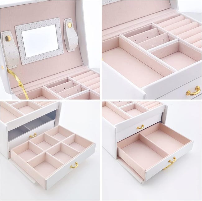Boite A Bijoux Cuir Vlando Boîte à Bijoux En Cuir Pour Femme - Grande Boîte à Boite A Bijoux En Cuir Boite A Bijoux Cuir Vlando Boîte à Bijoux En Cuir Pour Femme - Grande Boîte à Boite A Bijoux En Cuir