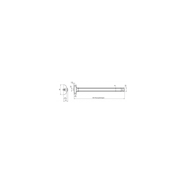 FAP PUSH BAR 2PT CFPF BLANC