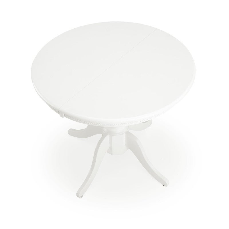 Table blanche ronde extensible avec pied central Windsor - 6