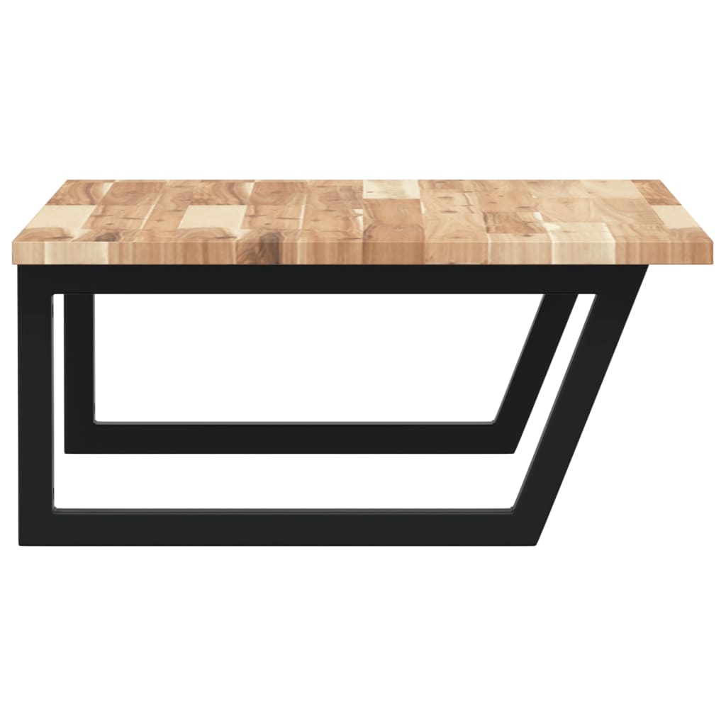 Maison Exclusive - Ripiano a Parete per Lavabo in Acciaio e Massello di Acacia - 5