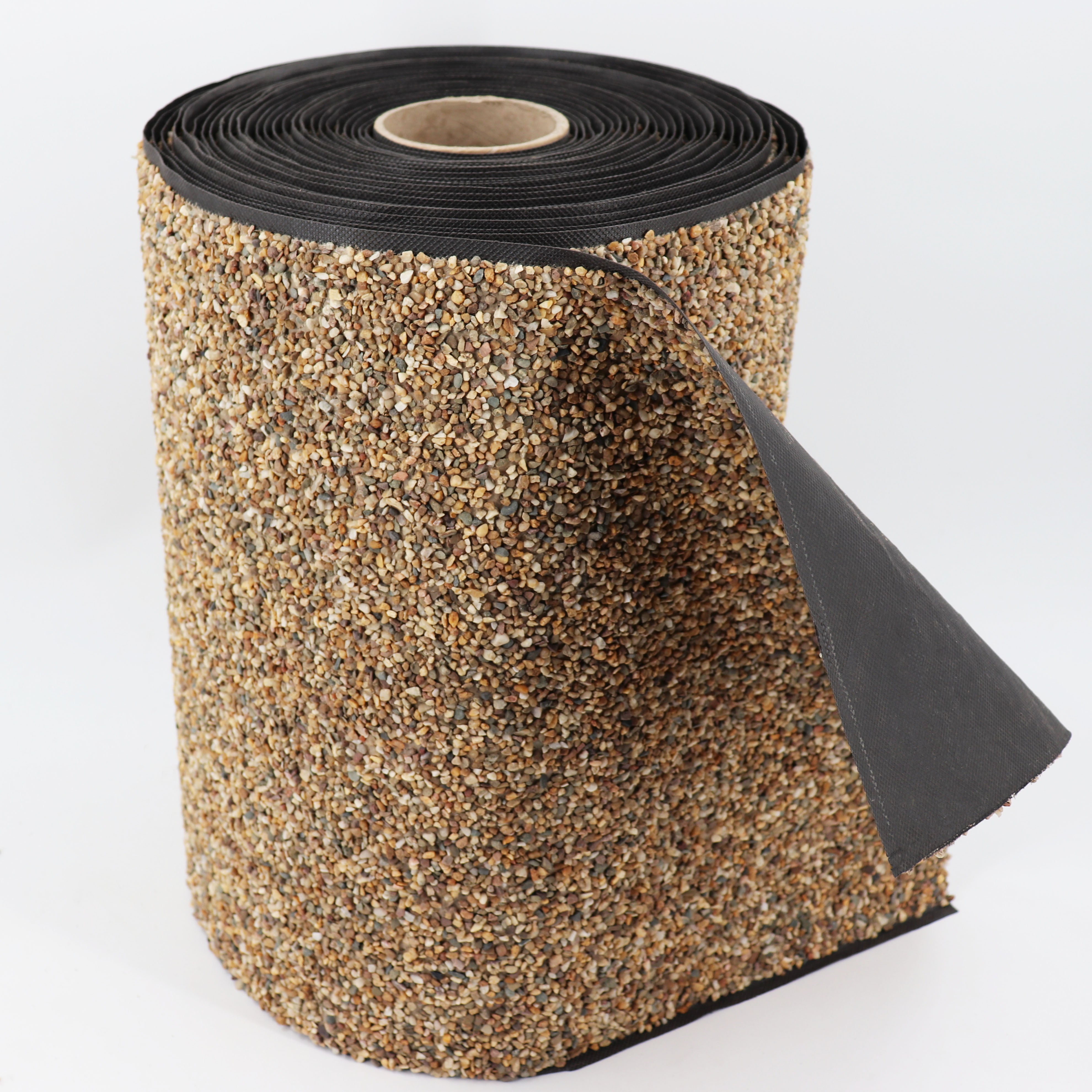 Wyściółka żwirowa o szerokości 6 m x 0,4 m do obrzeży stawów, cieków wodnych w ogrodzie, oczek wodnych, kolor piaskowy