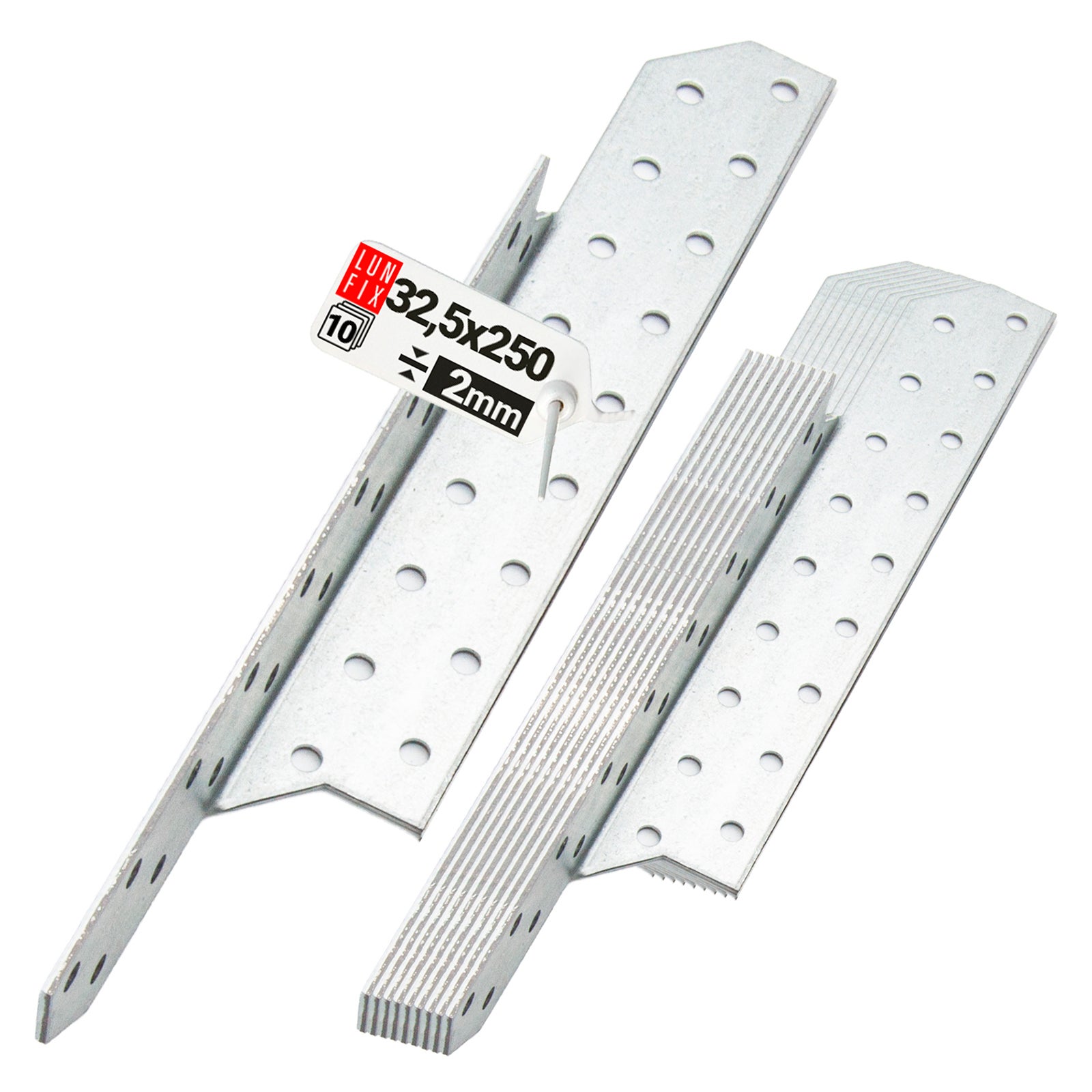 Łącznik krokwiowy 32,5x250 mm lewy 10 szt.