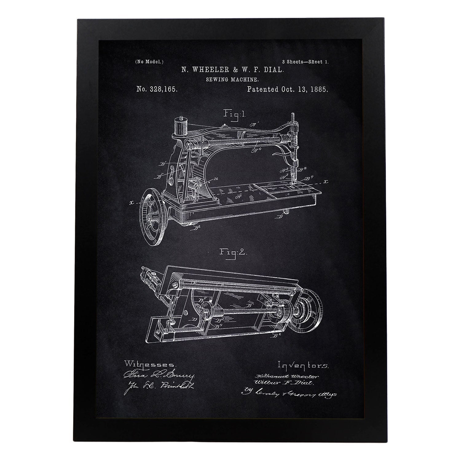 Affiches Brevets Machine à Café Rétro - Set 6 Formats A4/A3 - Décoration Vintage Sans Cadre - Nacnic