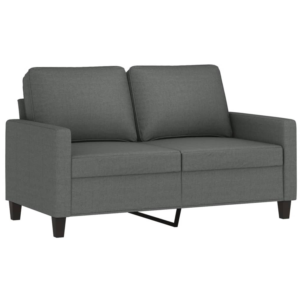 Sofá de 2 plazas   sofá de salón   sofá de descanso de tela gris oscuro 120 cm cfw94598