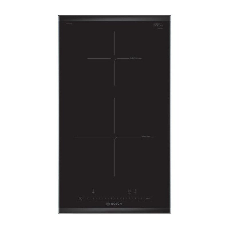 Bosch PIB375FB1E Table de cuisson en acier inoxydable Table de cuisson à induction encastrable 2 feux Noir - 5
