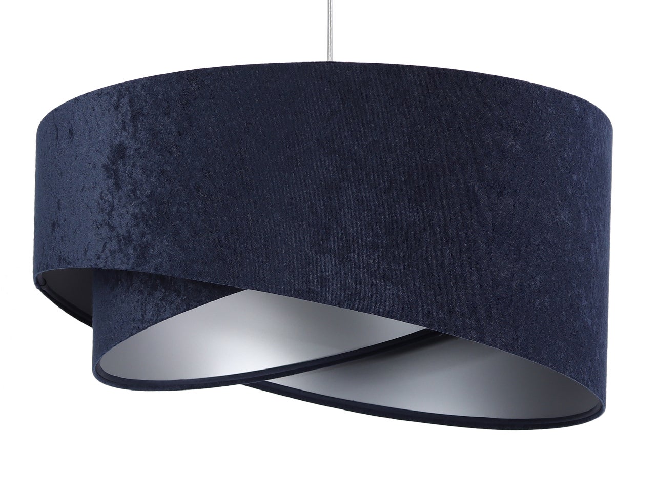 Lampa wisząca GEMSTONE granatowa/srebrna