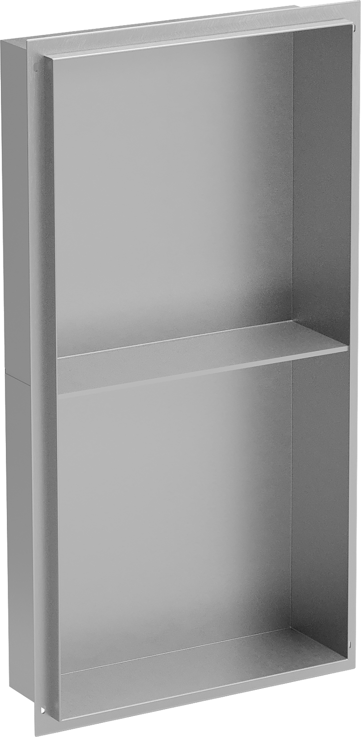 Mexen X-Wall-NR półka wnękowa bez kołnierza z półką 60 x 30 cm, inox - 1911603010S