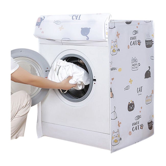 Housse De Protection étanche Pour Machine à Laver/sèche-linge - 62x56x83 Cm, Tissu Oxford 420D, Fermeture éclair