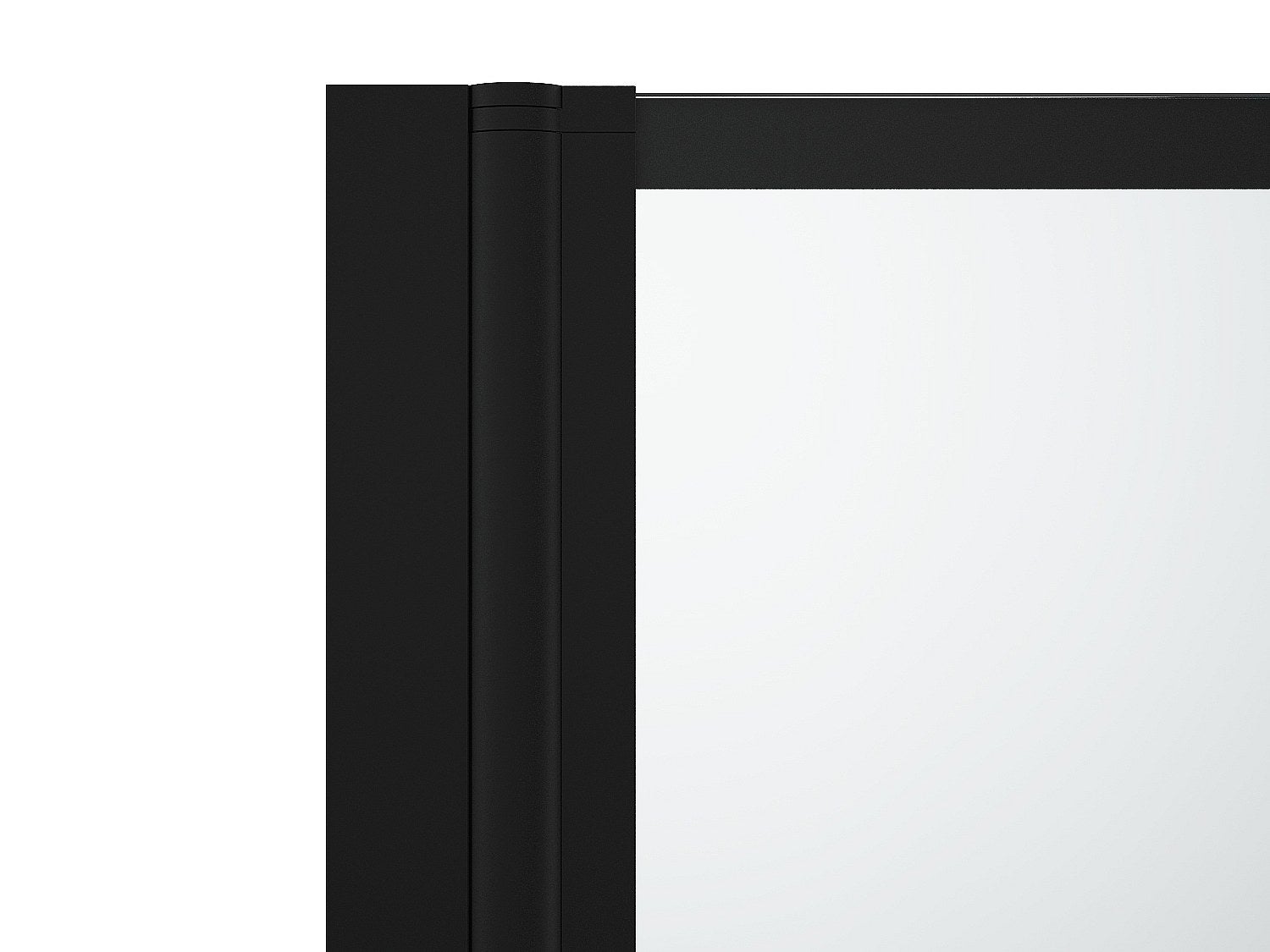 Pare-baignoire pivotant noir mat look atelier - 80 x 140 cm - DOLANA - 3