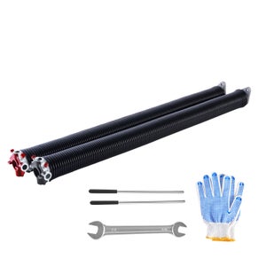 Paire De Ressorts De Torsion Pour Porte De Garage – 0.283 X 2 X 42 Po – Barres De Remontage Incluses