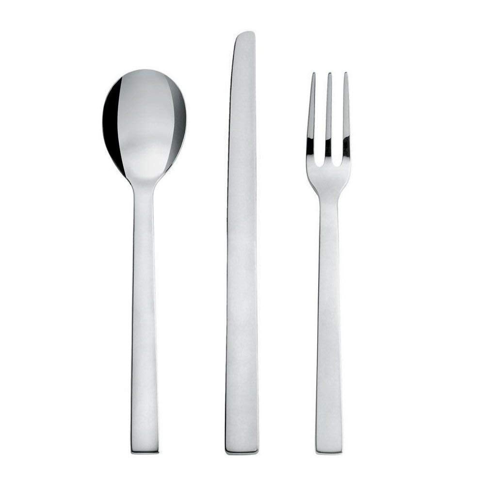 Alessi 5180/8 Nuovo Milano Cucchiaino da caffè in Acciaio Lucido, Set