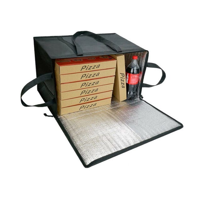 Zaino Borsa Termica Portapizza Porta Pizza da Asporto Chiusura a Zip Rosso o Blu Zaino Borsa Termica Portapizza Porta Pizza da Asporto Chiusura a Zip Rosso o Blu
