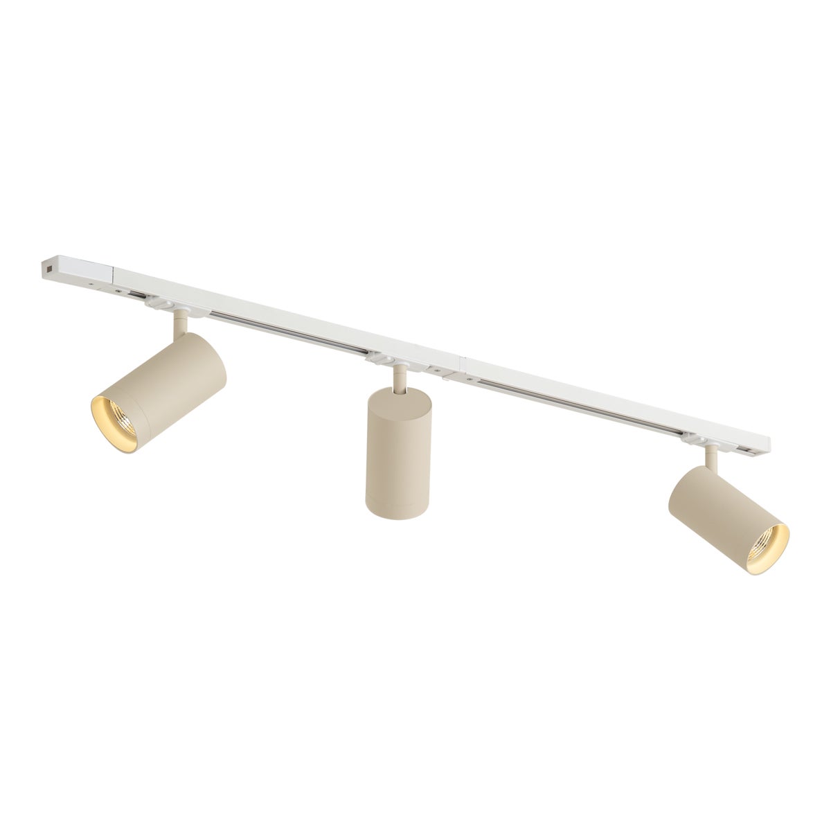 Qazqa moderno kit de iluminación de carril - iconic jeana luxe - blanco max. 10w, compatible con bombillas led, gu10 de 3