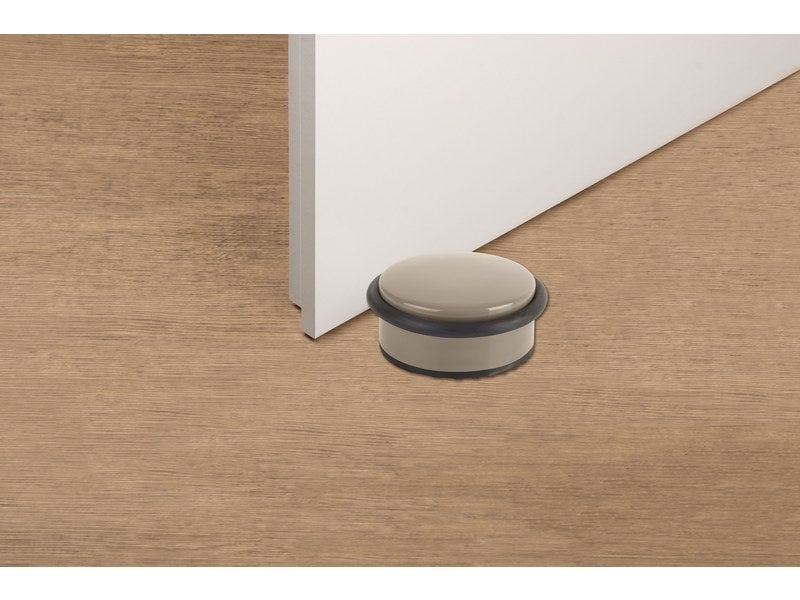 Bloque-porte amovible SUKI inox blanc L. 10.5 x H. 4.5 x L. 10.5 cm - 2