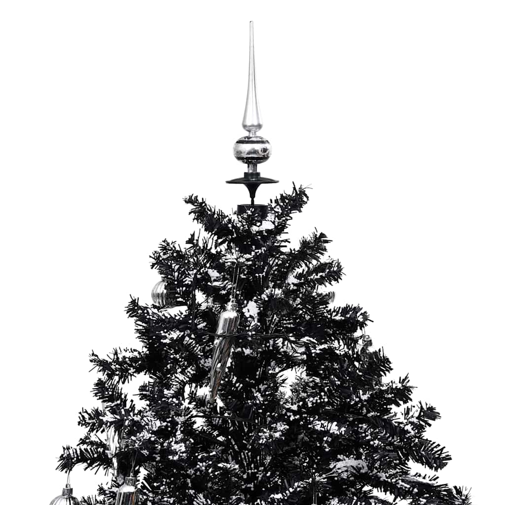 Choinka sypiąca śniegiem, podstawa parasolowa, czarna, 170 cm - 3