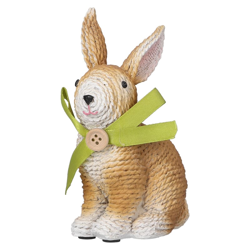 Sztuczna rzeźba królika z żywicy, ekologiczna dekoracja pokoju rodzinnego (królik B)