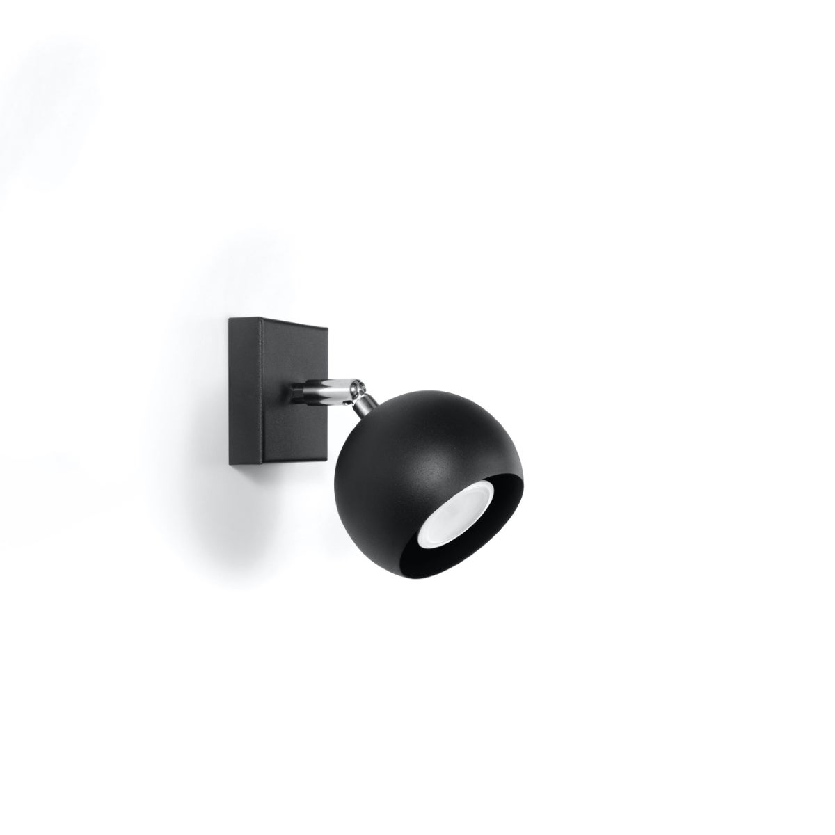 Kinkiet RAYIS czarny LED 4000K - 10x16x10cm Sollux