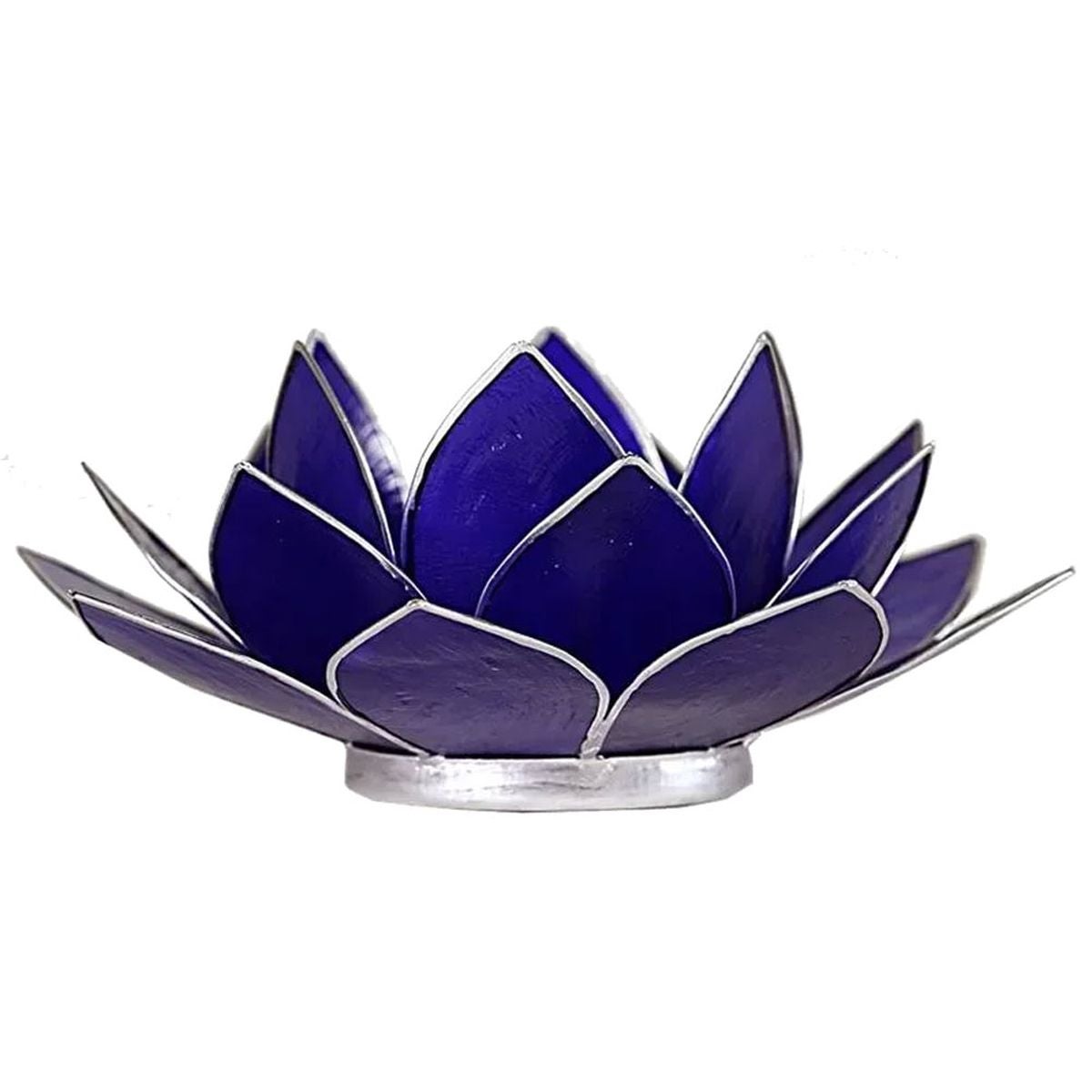 Porte-Bougie Fleur De Lotus En Nacre Et Or - Élégance Et Sérénité