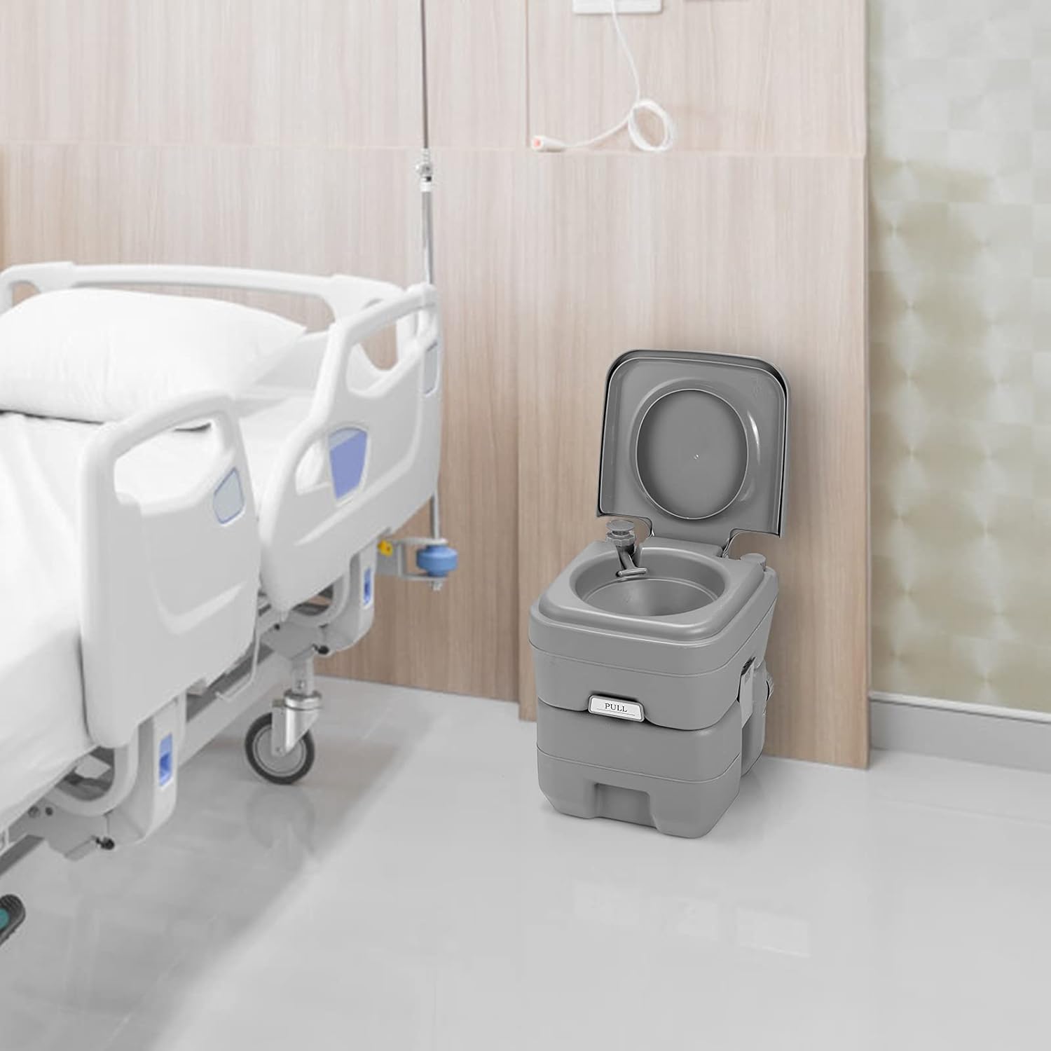 WC Portatile Da Campeggio 20 Litri - Serbatoio Rimovibile, Spruzzatore, Borsa Trasporto, Per Barca E Viaggi - Foto 6