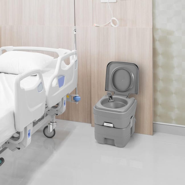 WC Portatile Da Campeggio 20 Litri - Serbatoio Rimovibile, Spruzzatore, Borsa Trasporto, Per Barca E Viaggi - Foto 6