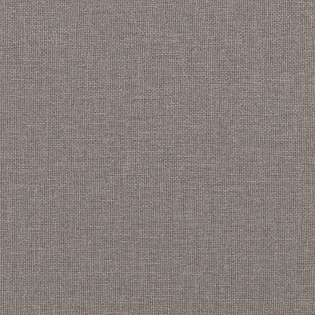 Cadre de lit sans matelas en tissu taupe pour la chambre, 160 × 200 cm - 8