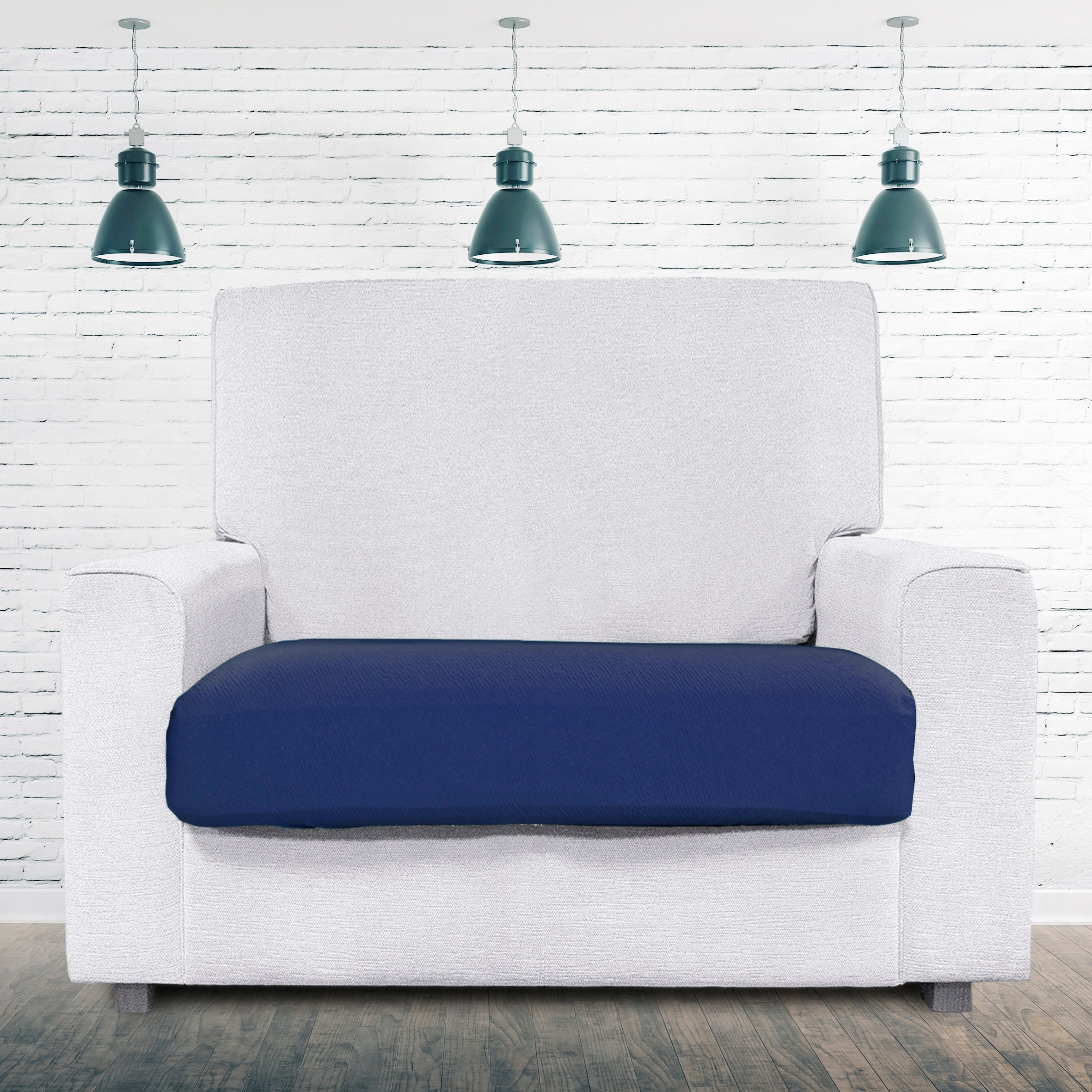 Coprisedile o schienale Bronx taglia M elastica. Colore blu 75-80 cm - 3