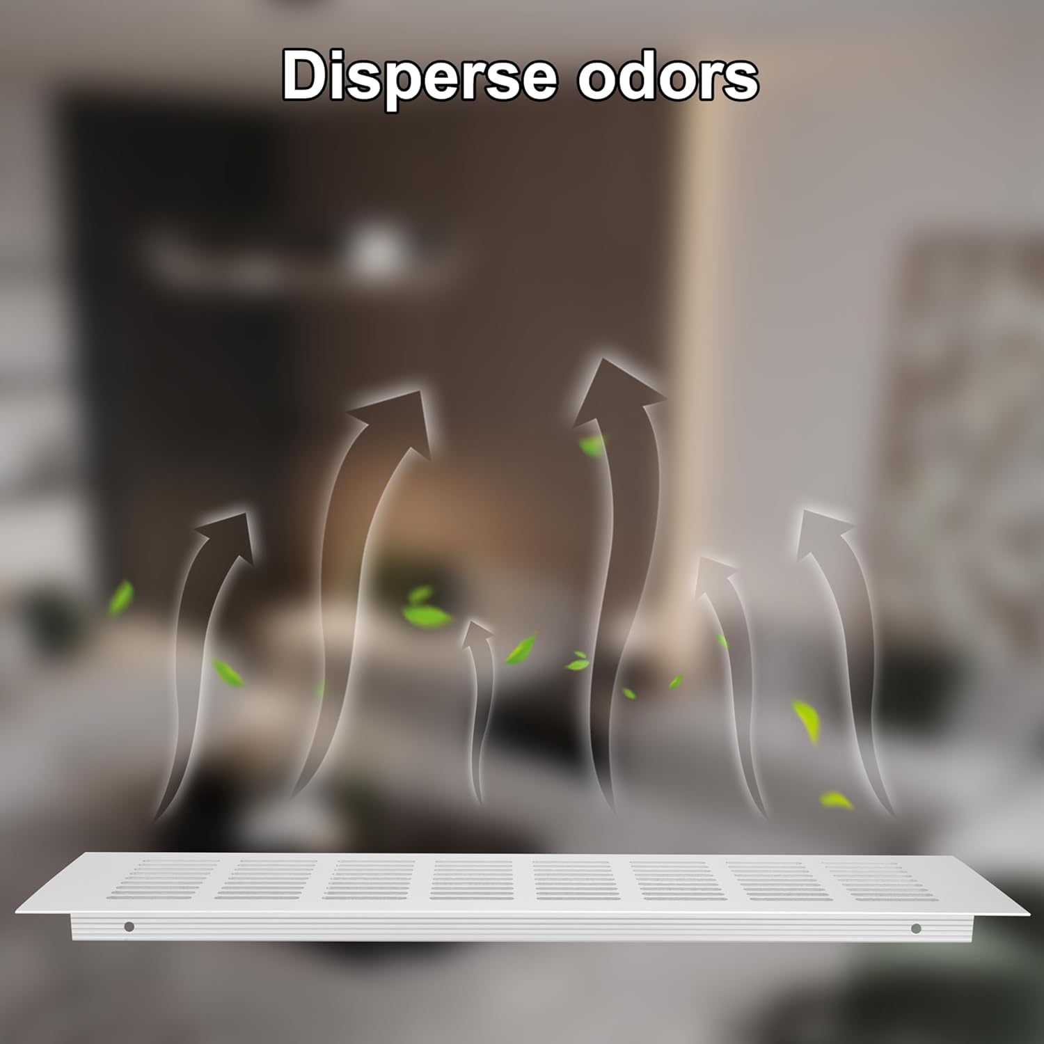 Kratka wentylacyjna aluminiowa z wkrętami, do wentylacji szaf i pomieszczeń, 35 x 8 cm, srebrna, 4 sztuki - 5