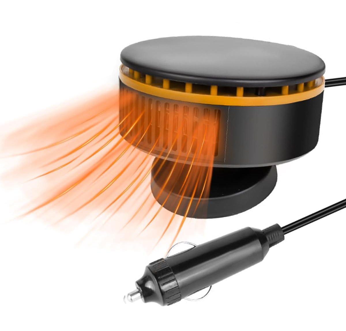 Przenośny grzejnik samochodowy 12 V 150 W z szybkim nagrzewaniem i obrotowym o 360 stopni odmrażaczem szyby przedniej