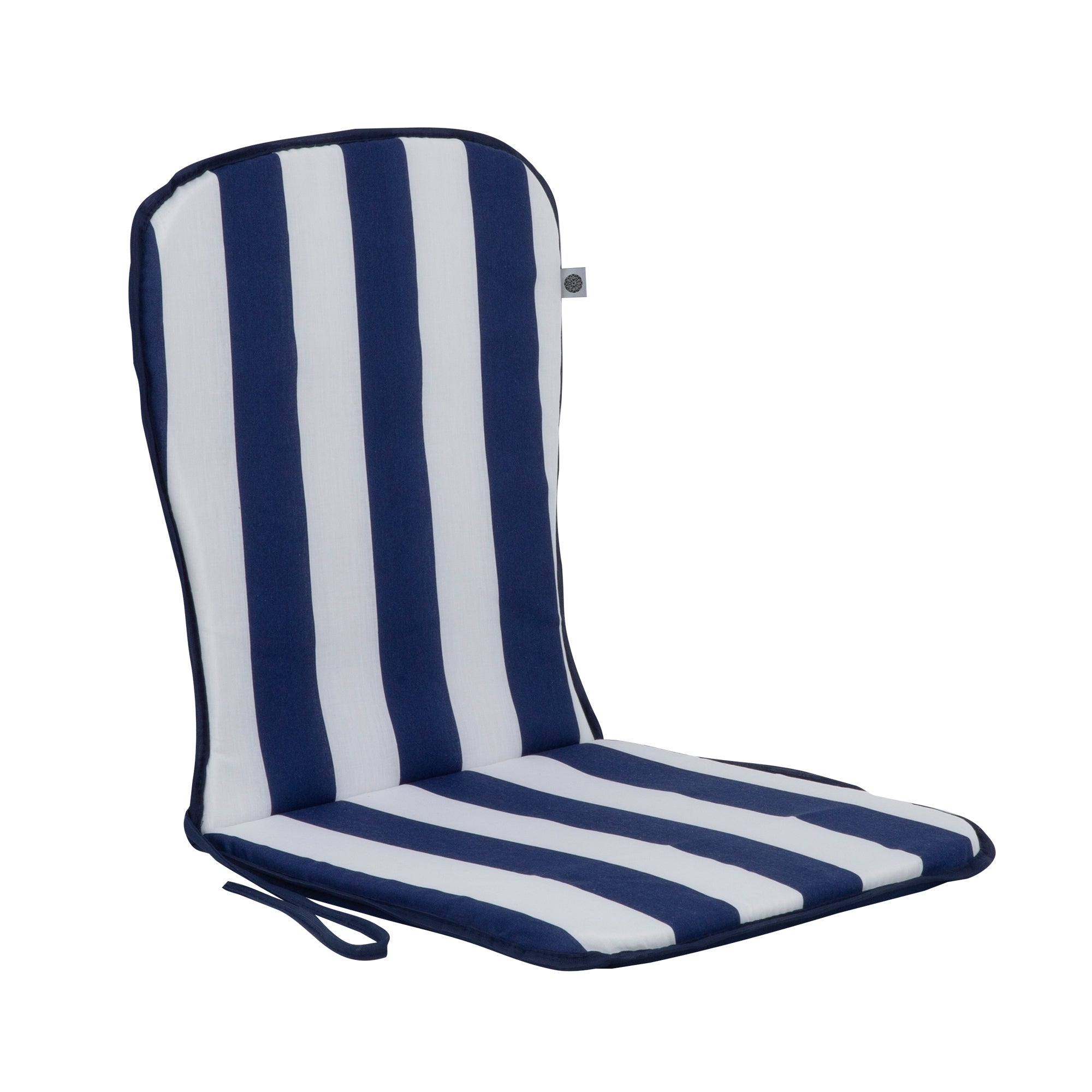 Poduszka na krzesło ogrodowe Sam 74 x 38 cm biały/niebieski PATIO