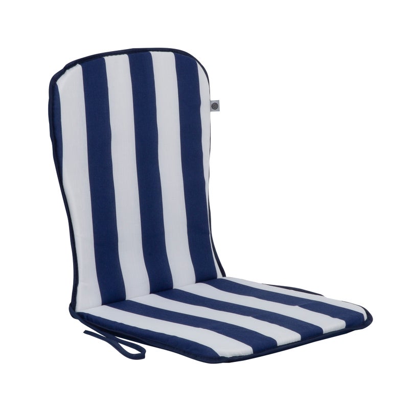 Poduszka na krzesło ogrodowe Sam 74 x 38 cm biały/niebieski PATIO