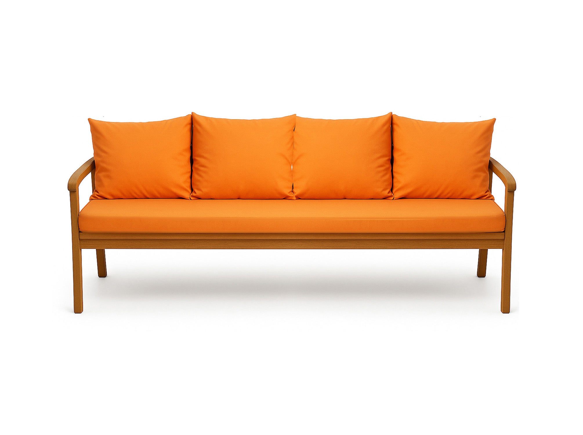 Poduszka ogrodowa na ławkę 180x60x50cm poduszka na meble ogrodowe pomarańczowa, poduszka na balkon taras, poducha ogrodowa na huśtawkę