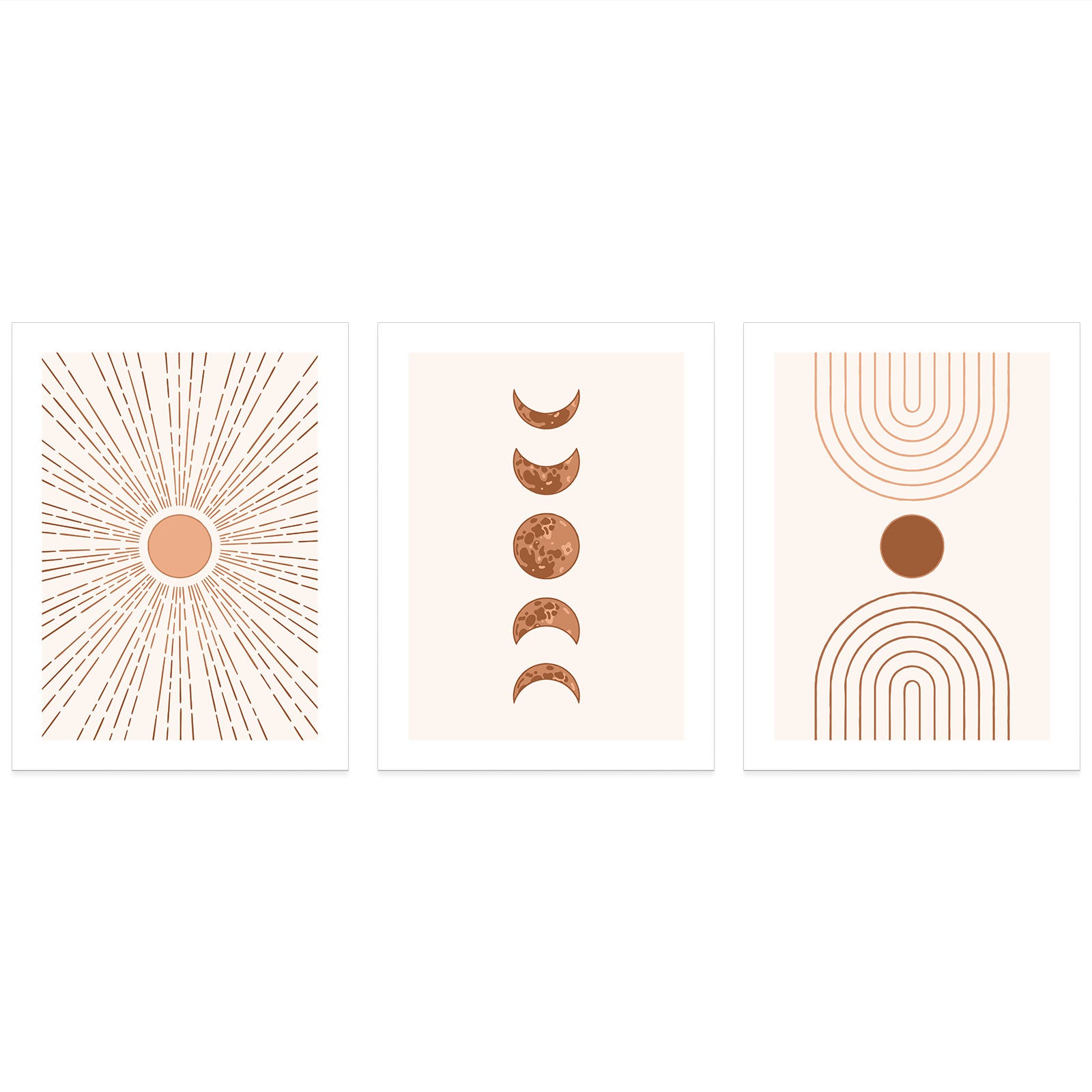 Lot de 3 Affiches / Posters Triptyque - Boho 3617689692579 - Photo pleine page - 3 Affiches - 50x70 cm (Cadres non fournis) - 3