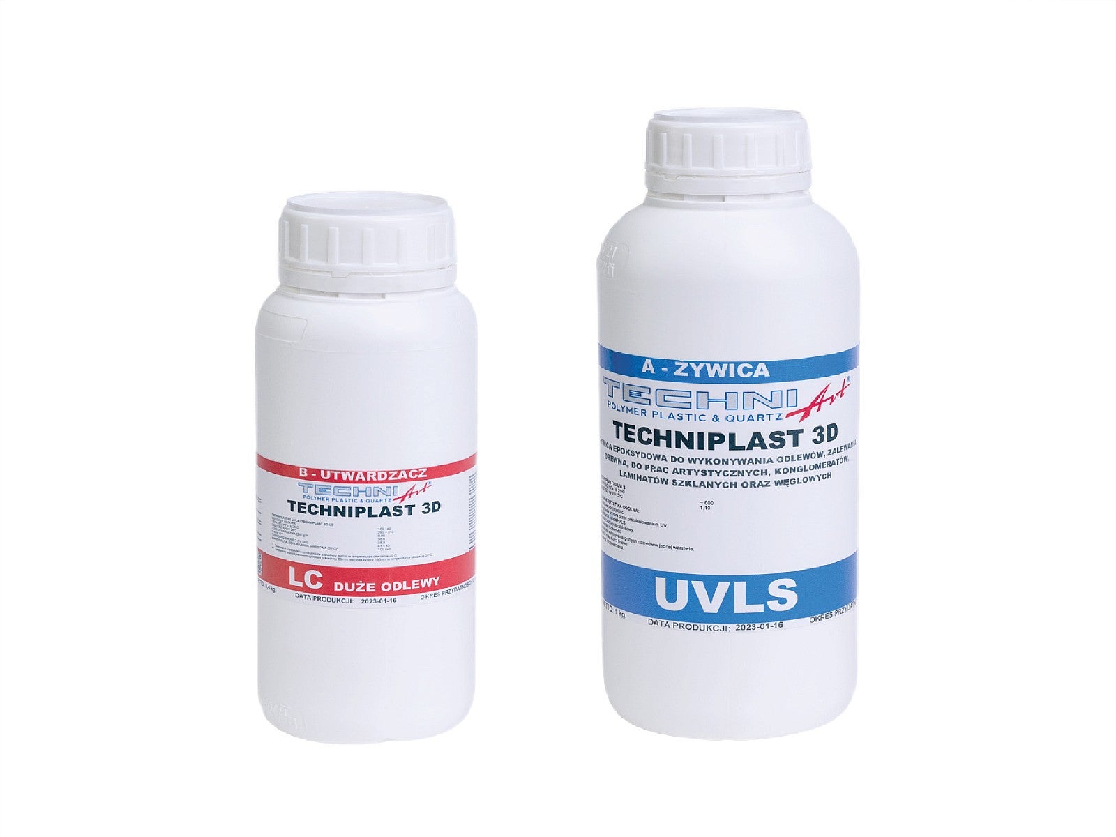 Żywica epoksydowa do odlewów TECHNIPLAST 3D UVLS LC krystaliczna 100mm 0,7kg TECHNIART