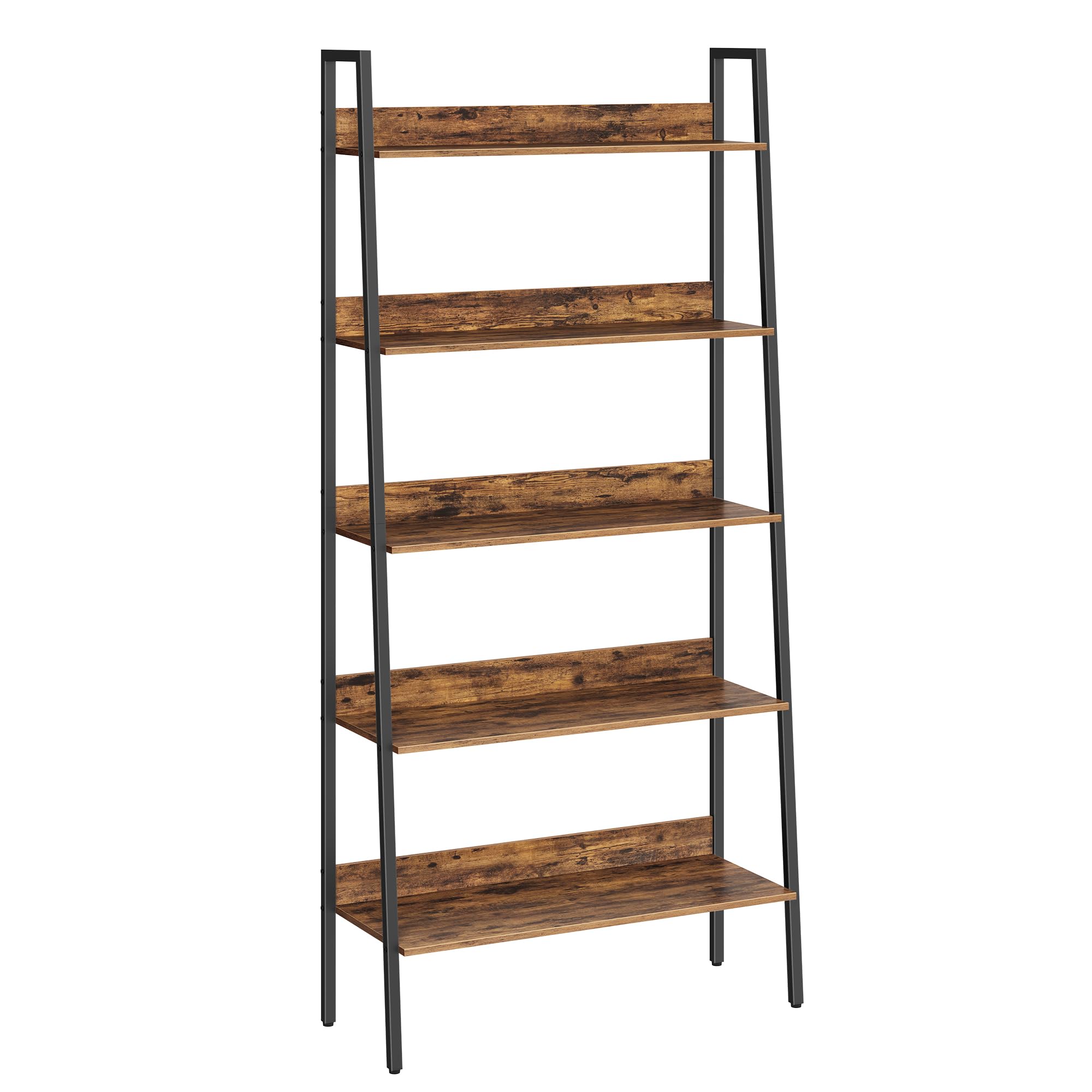 4-Tier A-Frame Bamboo Ladder Shelf – 53.5" Tall Storage For Living Room, Office, Or Plant Display
