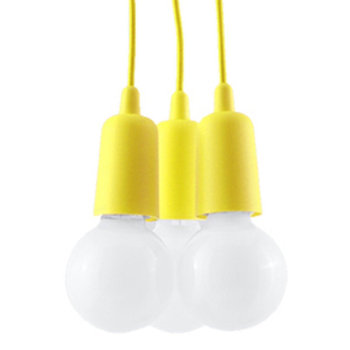Lampa wisząca Diego żółta 3xE27x60W wym: 100 x 10 x 10 cm tworzywo sztuczne Sollux Lighting