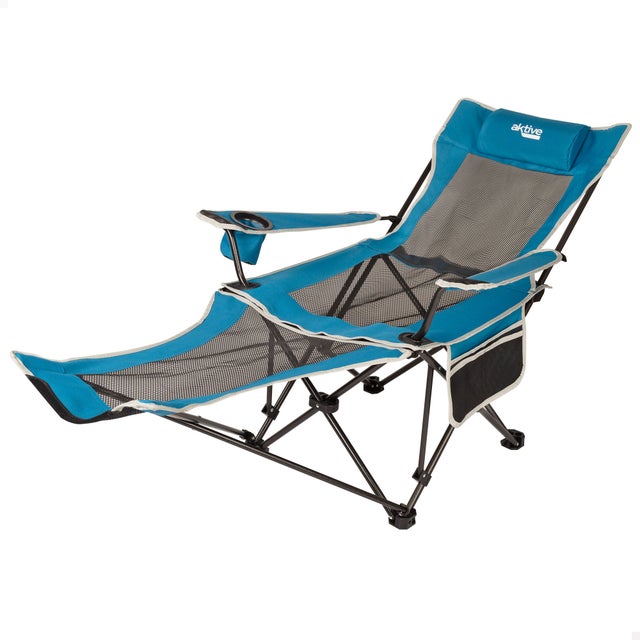 Chaise Longue De Camping Pliable – Lit D'Appoint 150 Kg – Aluminium 7075 – Noire