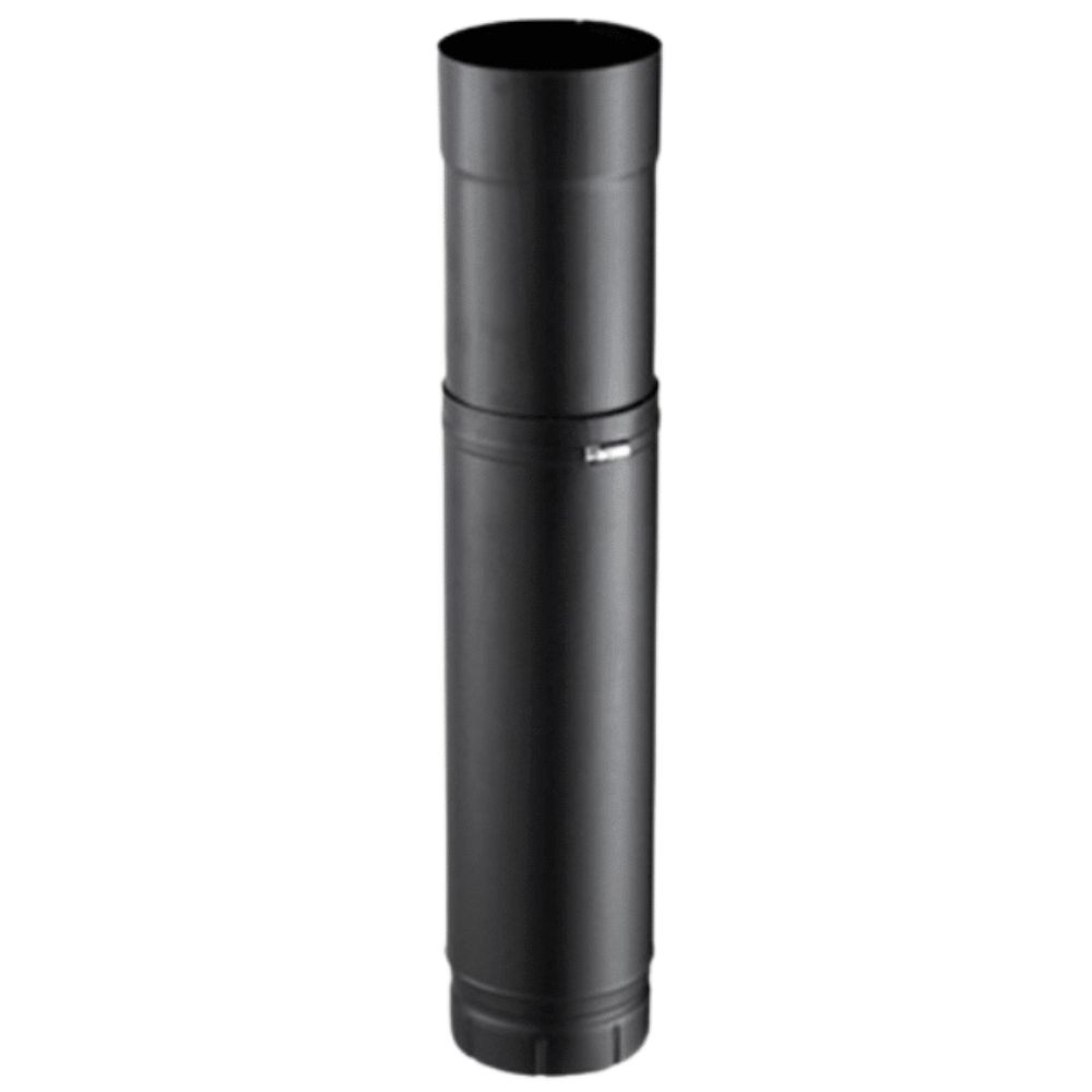 Kit raccordement conduit émaillé avec plaque finition pour poêles à bois - Poujoulat - Ø150 mm - 6