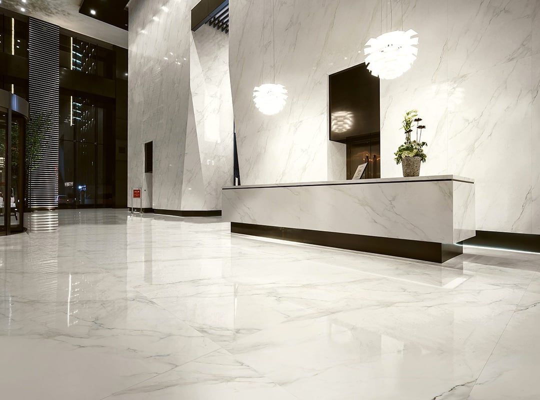 Marmo Calacatta lucido - Piastrelle 120X120 cm 9 mm - ECA 1000 120x120 ...