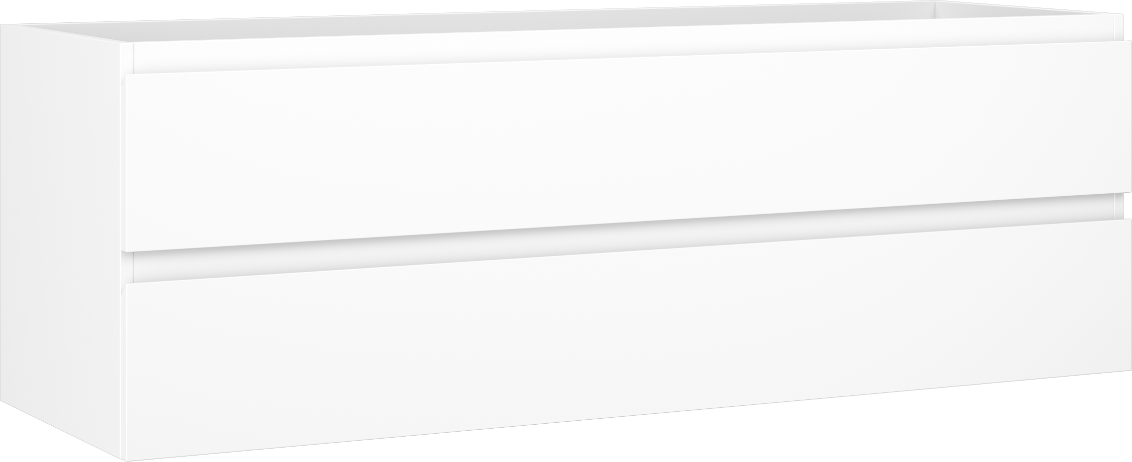 Mexen Orio szafka łazienkowa podumywalkowa 140 cm, 2 szuflady, biała mat - 91A10-14047-2-BFF01