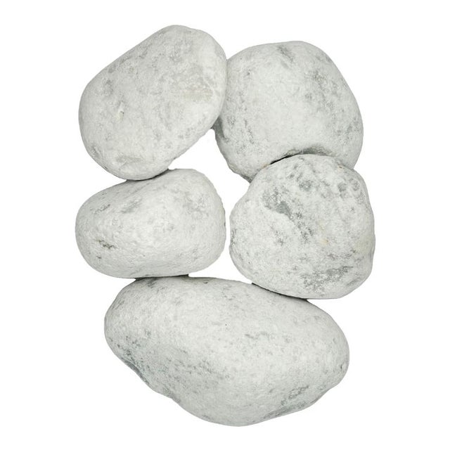 BIG BAG de 1m³ (+/- 1,5T ≃ 12M²) Galet de Marbre Blanc de Carrare Ø 60/100 mm - Livraison PREMIUM