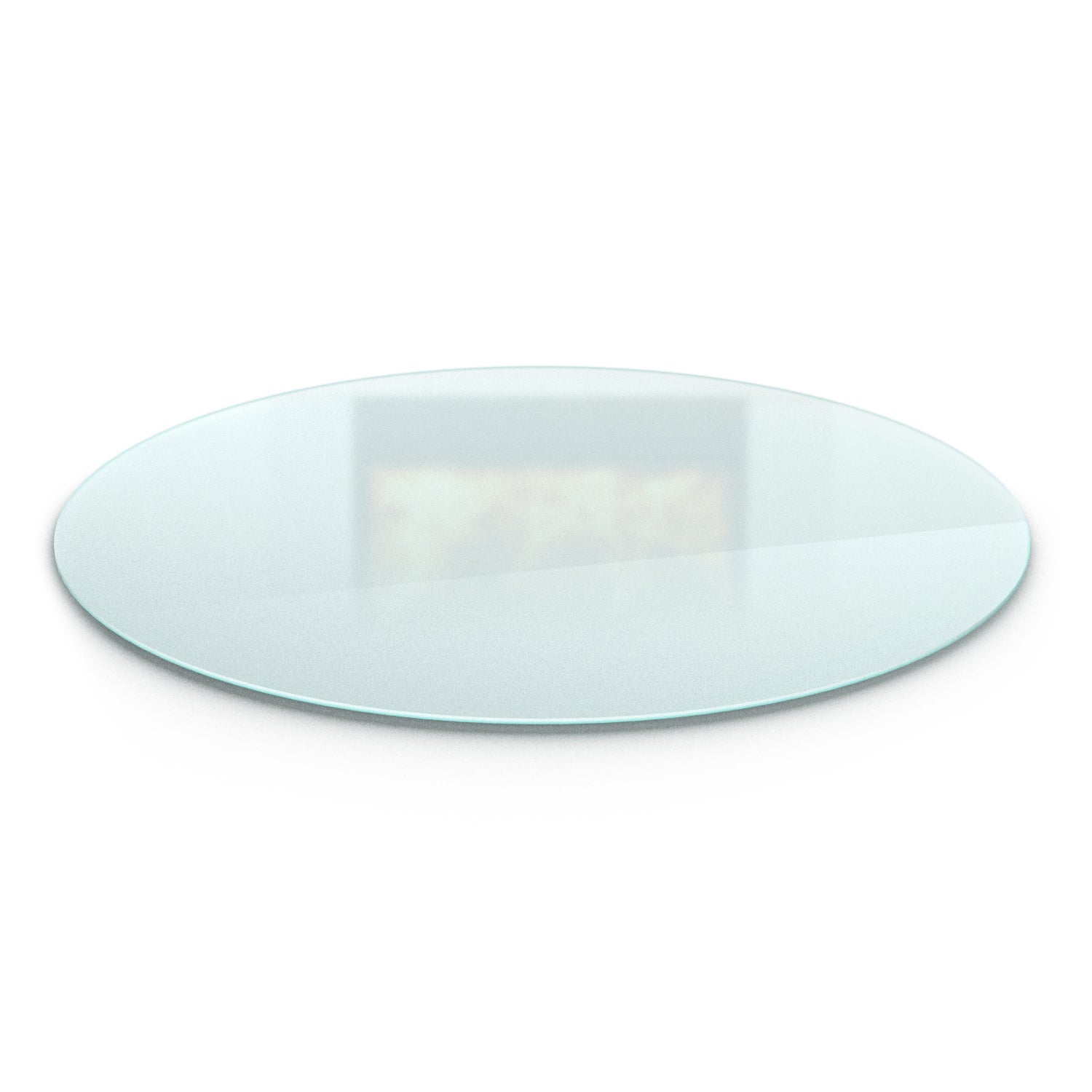 Protector de suelo para chimenea en cristal templado redondo ø100 cm efecto vidrio satinado - tulup