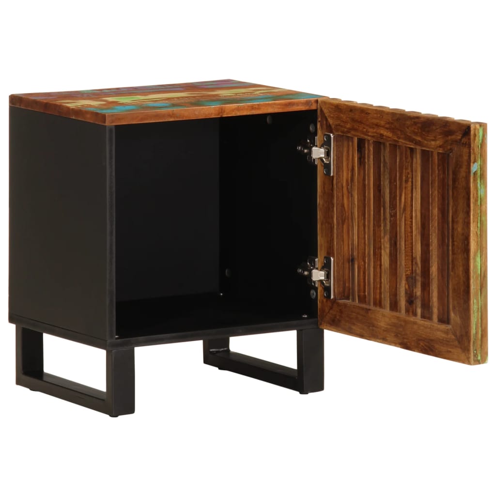 Table De Chevet,Table D'appoint, Table De Nuit Pour Salon Chambre Multicolore 40x30x50 Cm Bois De Recuperation Cfw876164 93693073 Table De Chevet,Table D'appoint, Table De Nuit Pour Salon Chambre Multicolore 40x30x50 Cm Bois De Recuperation Cfw876164 93693073