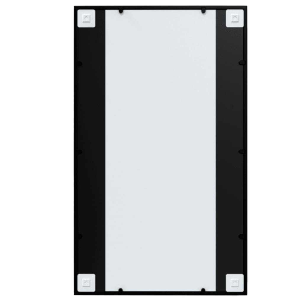 Espejo de pared，Espejo de baño metal negro 100x60 cm CFW16452 - 5