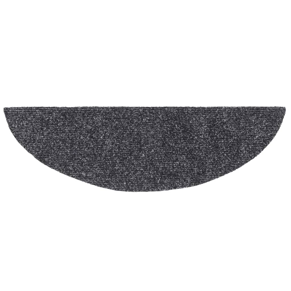 Tapis d'escalier auto-adhésif 15 pcs 56x17x3 cm Gris foncé - 5