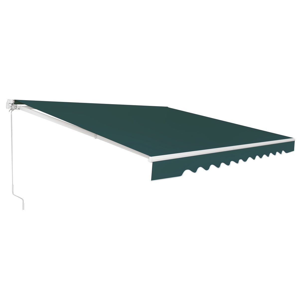Toldos exterior terraza retractil plegable, toldo para ventana de metal y poliéster, multifuncional toldos exterior con manivela, impermeable adecuado