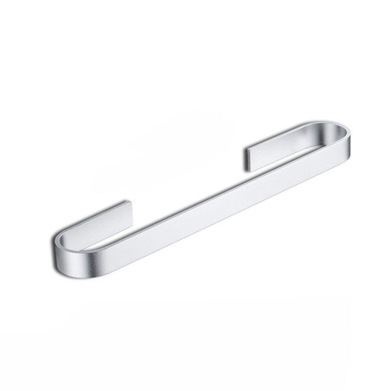 Wieszak na ręczniki Space Aluminium, odpowiedni do łazienki i kuchni, oszczędzający miejsce, 45 cm (srebrny)