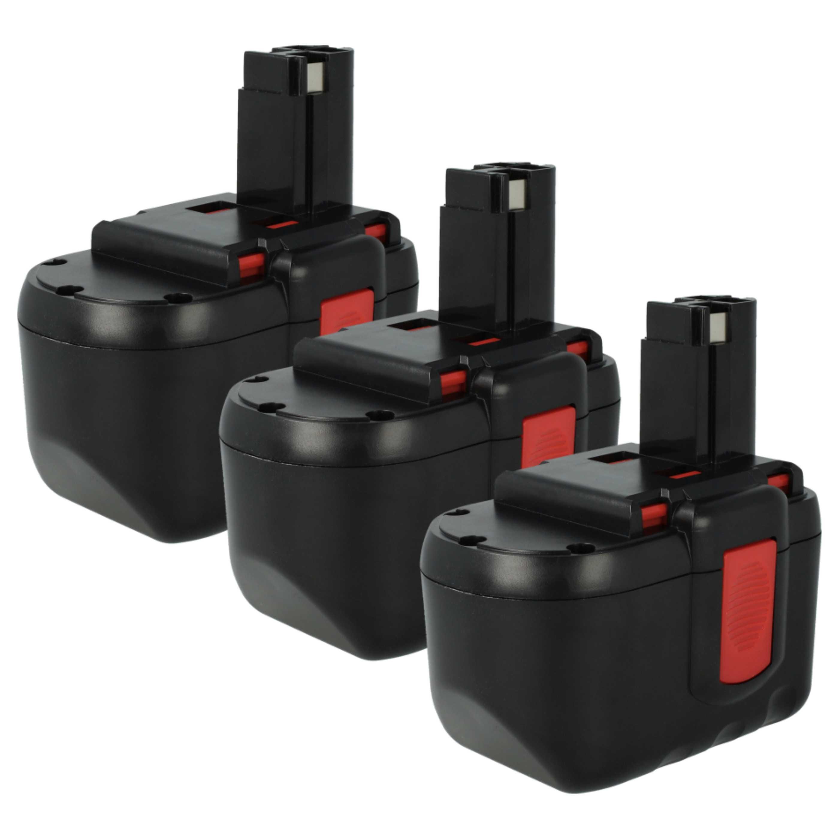 Vhbw 3x batteria compatibile con Bosch GBH24VF, BACCS 24V, GBH-24V