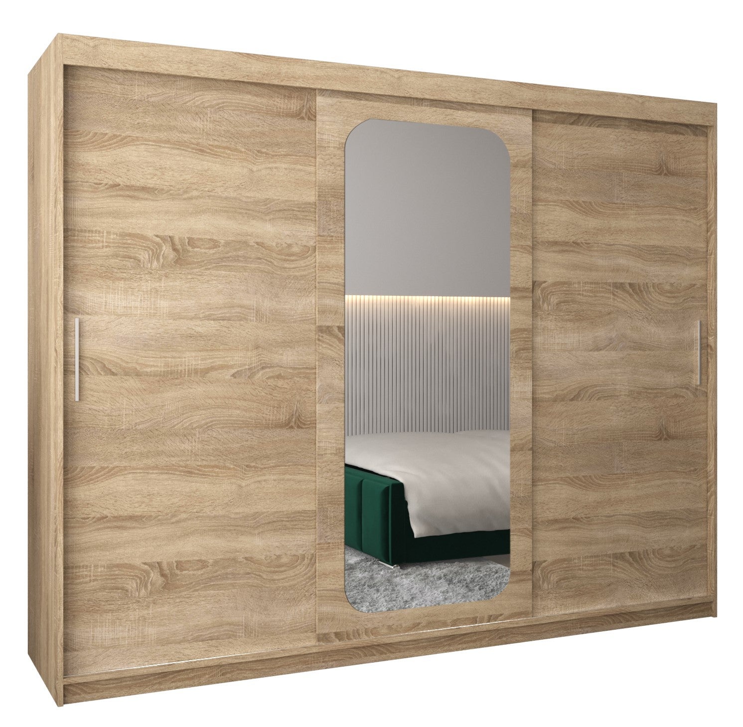 Szafa przesuwna garderoba PROMO T2 250 x 62 x 200 cm Sonoma - Abiks Meble