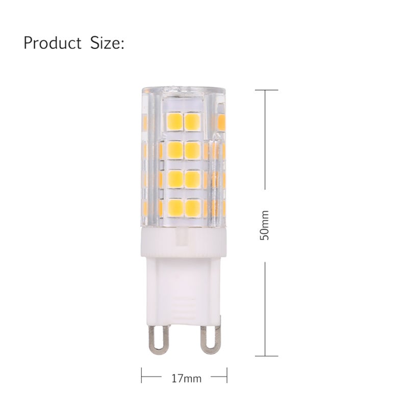 Ampoule LED maïs G9 5W (équivalent 45W) 400 lm AC220-240V blanc chaud lot de 5 pour lampe bureau armoire chambre salon restaurant bureau - 2