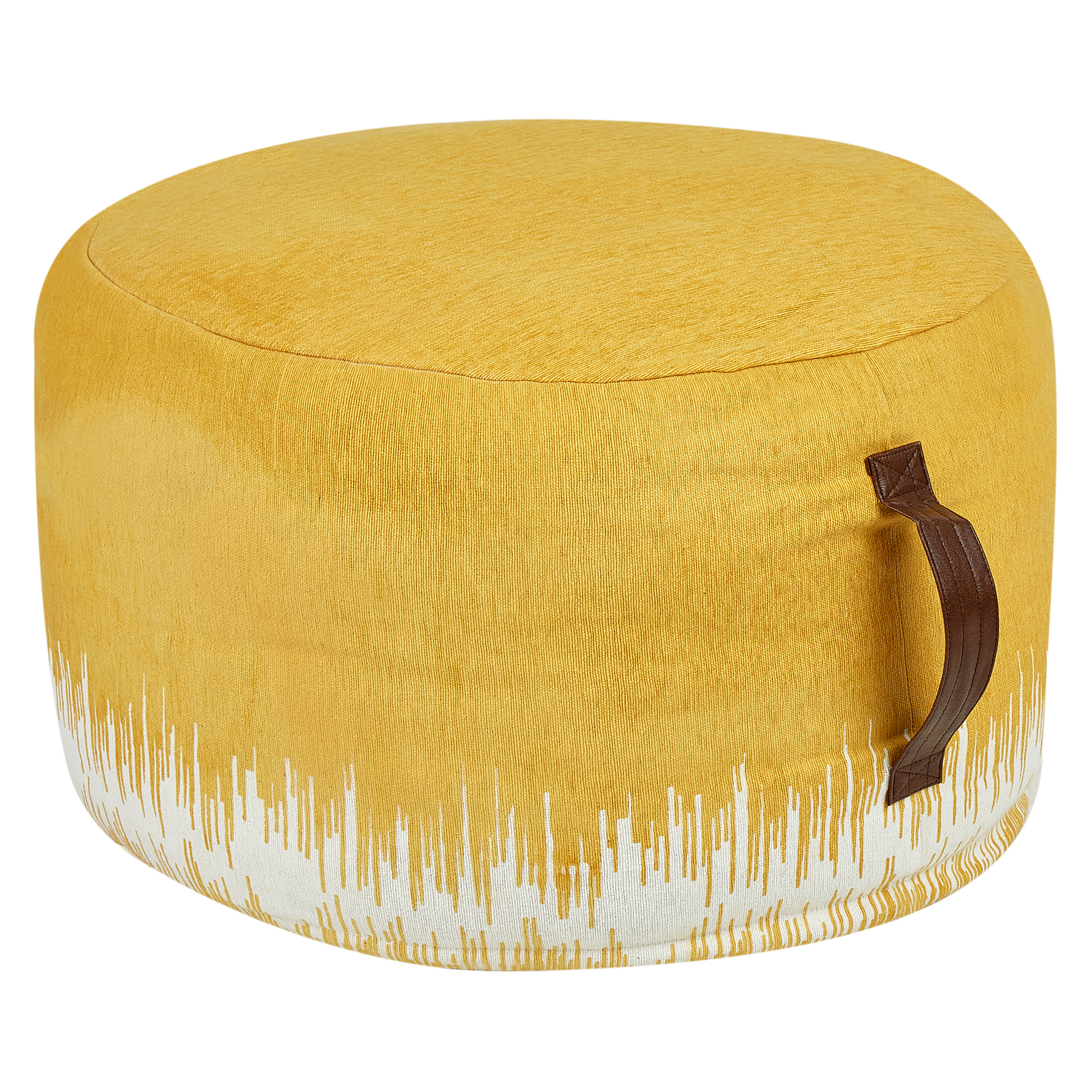 Pouf KAWAI Coton Jaune | Leroy Merlin